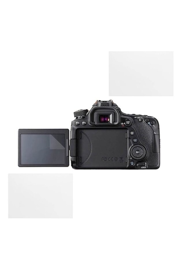 Protection set compatible with Canon EOS 80D, Focus Shield, 2 Durable Silicone Films