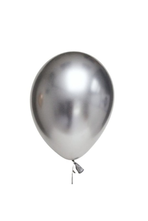 Latex Balloon Silver 30cm