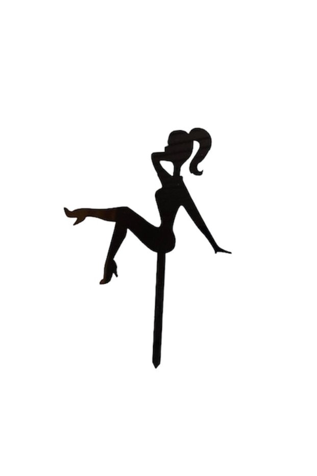 Cake Topper Lady, Black