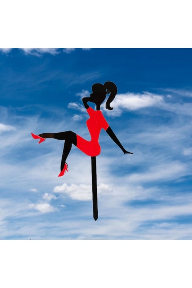 Cake Topper Lady, Red