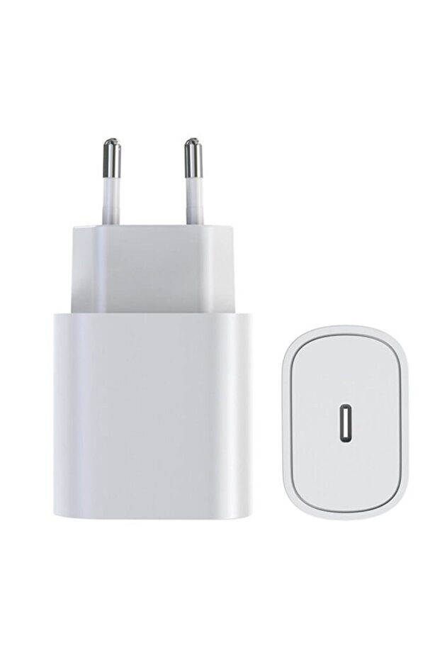 Set Incarcator 18W, USB-C, Fast Charging si Cablu de la USB-C la Lightning, Lungime 1M, Compatibil c - 2