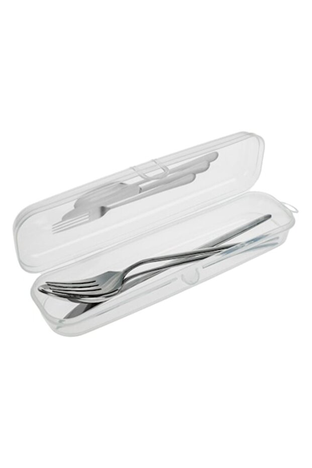 Portable Plastic Cutlery Case - 1