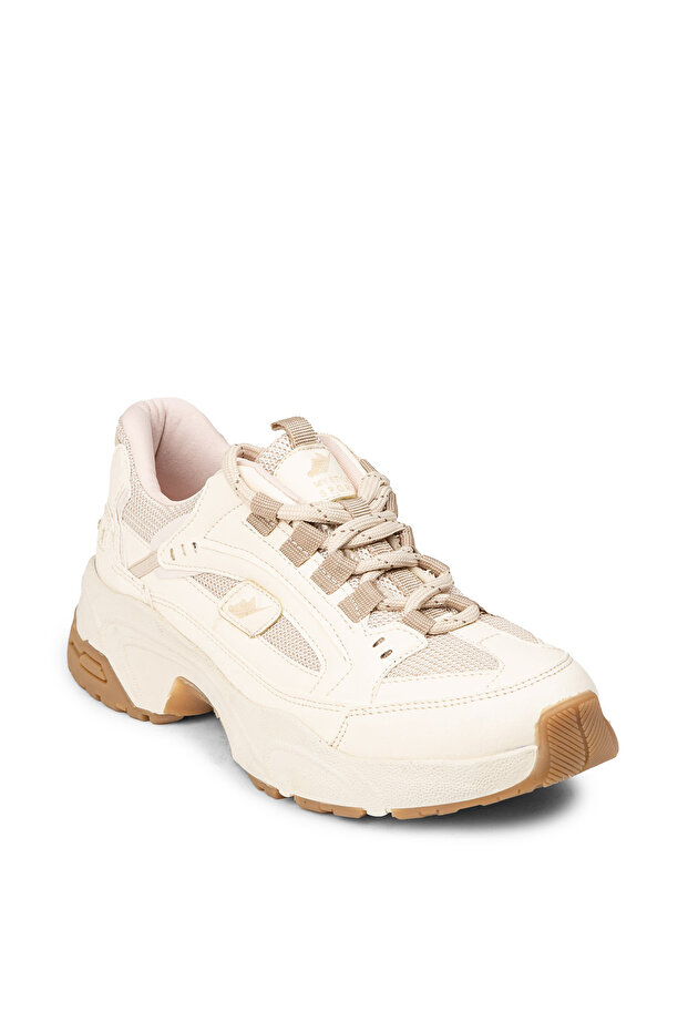 Kadın Bej Sneaker Ayakkabı - 6