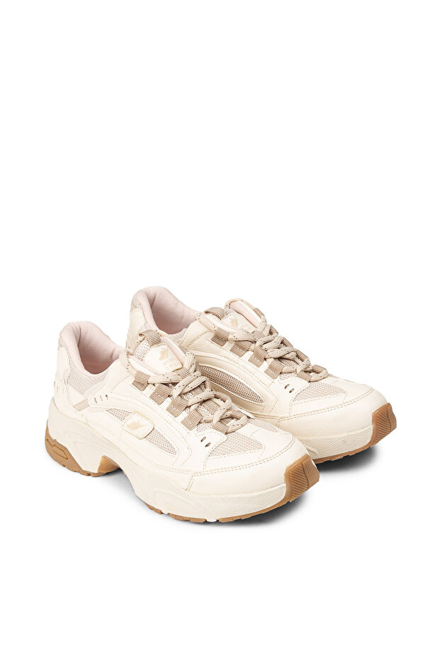 Kadın Bej Sneaker Ayakkabı - 4