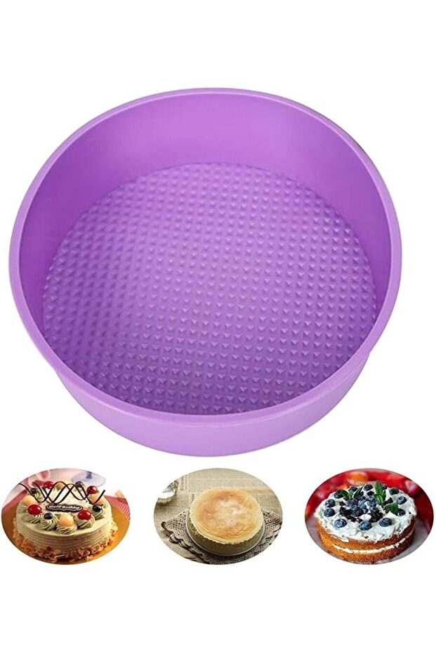 8-Inch Silicone Round Cake Pan – BPA-Free, Nonstick, Microwave Safe, Easy Release Bakeware