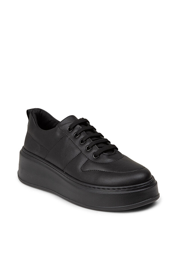Kadın Siyah Sneaker Ayakkabı - 6