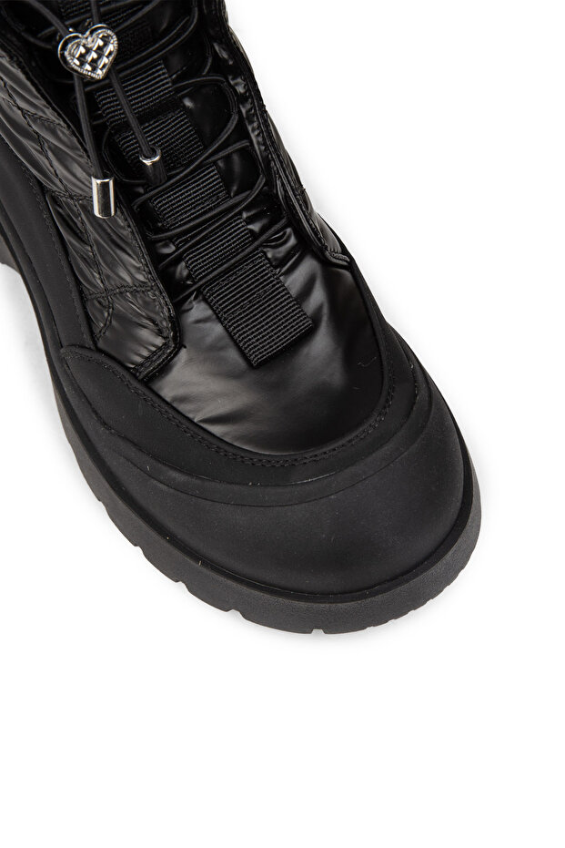 Kadın Siyah Kalın Taban Bot - 5