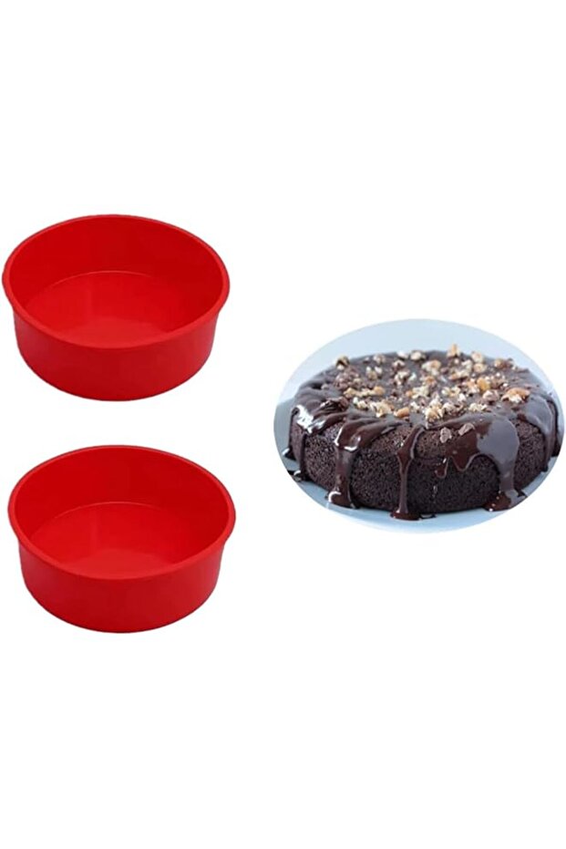 6-Inch Round Silicone Cake Mold – Nonstick Quick Release Pan for Cakes, Muffins, and Bread