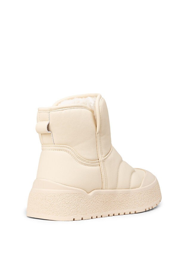 Kadın Bej Kürklü Bot - 2