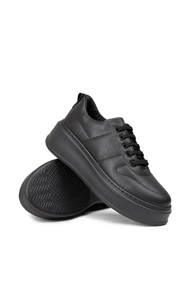 Kadın Siyah Sneaker Ayakkabı - 2