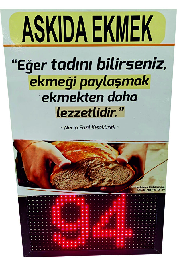 ASKIDA EKMEK LED SAYAC PANOSU - 1