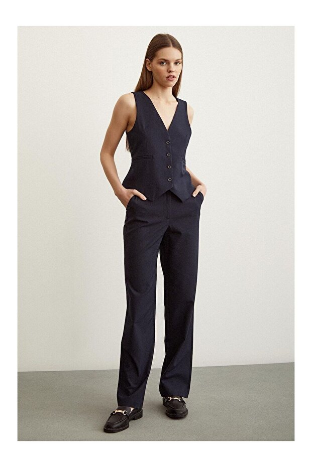 Klasik Boru Paça Pantolon - 1