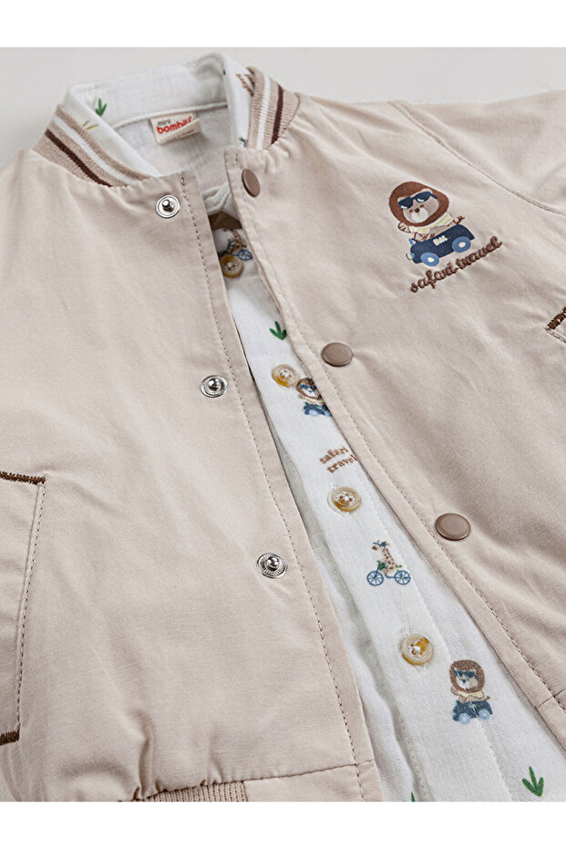 Erkek Bebek 6-18 Ay Bej - 5