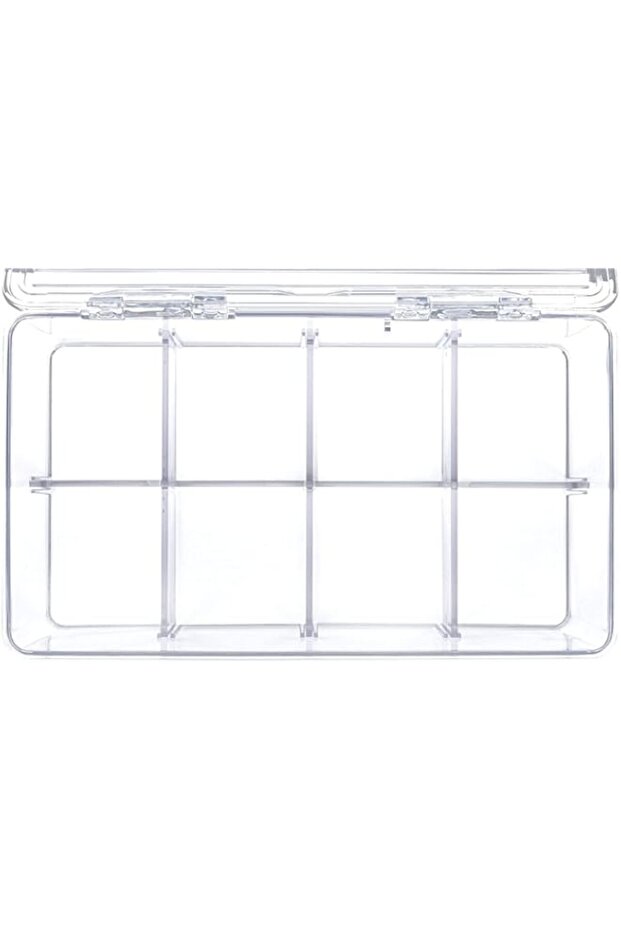 Excefore 2 Pack Stackable Tea Bag Organizer, Plastic Tea Storage Box for Kitchen Pantry Cabinets and