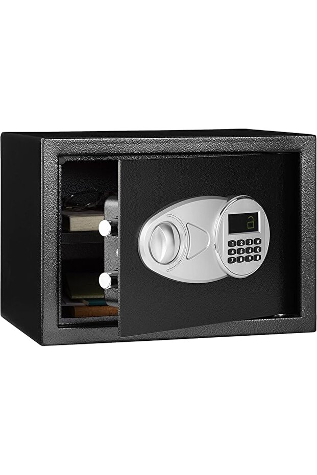 Steel Security Safe with Digital Keypad - Secure Money, Cash, Jewelry, ID Documents, 14 Litres, 35 c
