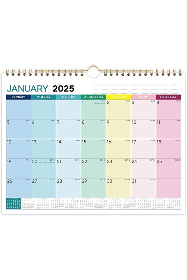 Wall Calendar Wall Calendar 2025-2026 Monthly with Corner Protectors To-do List and Notes, Monthly P