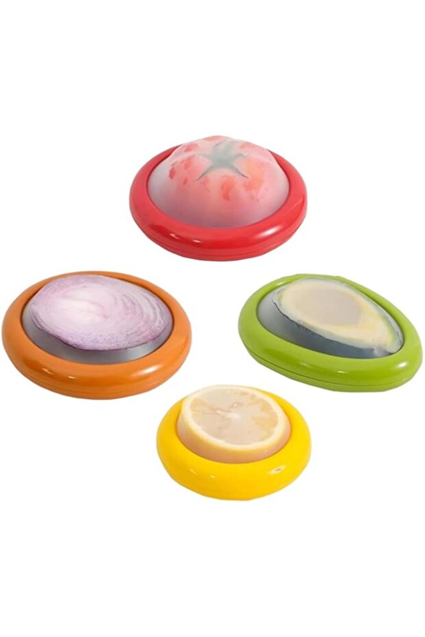 SiiMMM Silicone Fruit Storage Box Transparent Film Fruit and Vegetable Preservation Box Set - Keep P