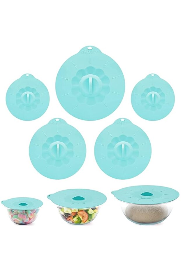 i Silicone Stretch Lids, Heat Resistant Microwave Cover and Pot Lids, 3 Sizes Reusable Food Lids fit