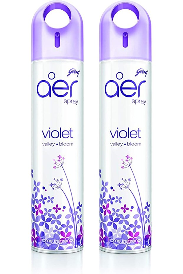 Godrej aer spray, Home & Office Air Freshener - Violet Valley Bloom, 300 ml (Pack of 2)