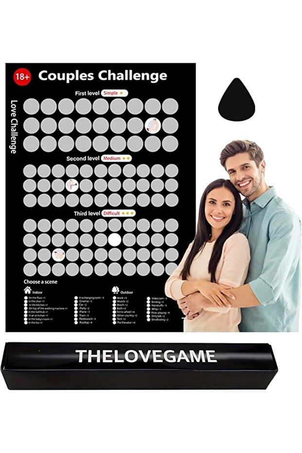 Mailfull Love Game Poster Date Night Game Creative Scratch Off Poster 100 Things to Do Between Coupl