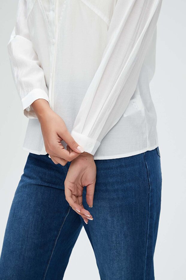 قميص سادة بأكمام طويلة - 3