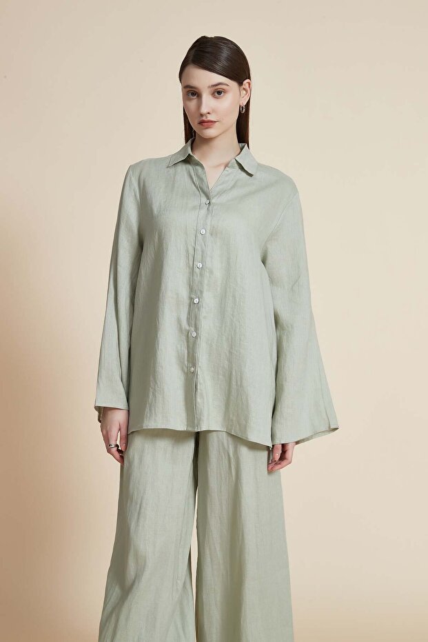 Solid Long-Sleeve Shirt - 5