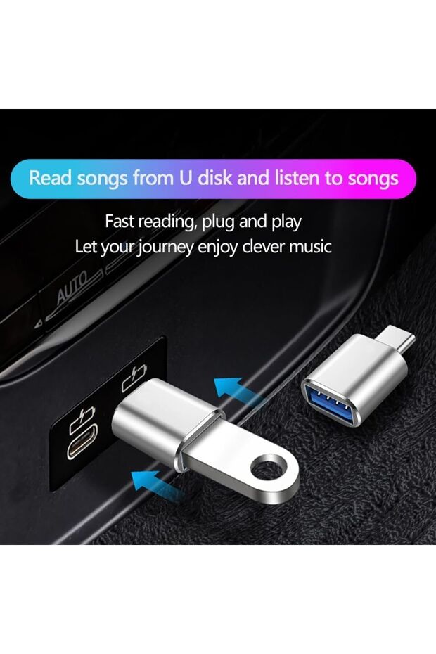 15 Ve 16 Seri Iphone Type C Usb 3.1 Otg tum type c grişli Telefonlara Flash Bellek Takma Aparatı - 7