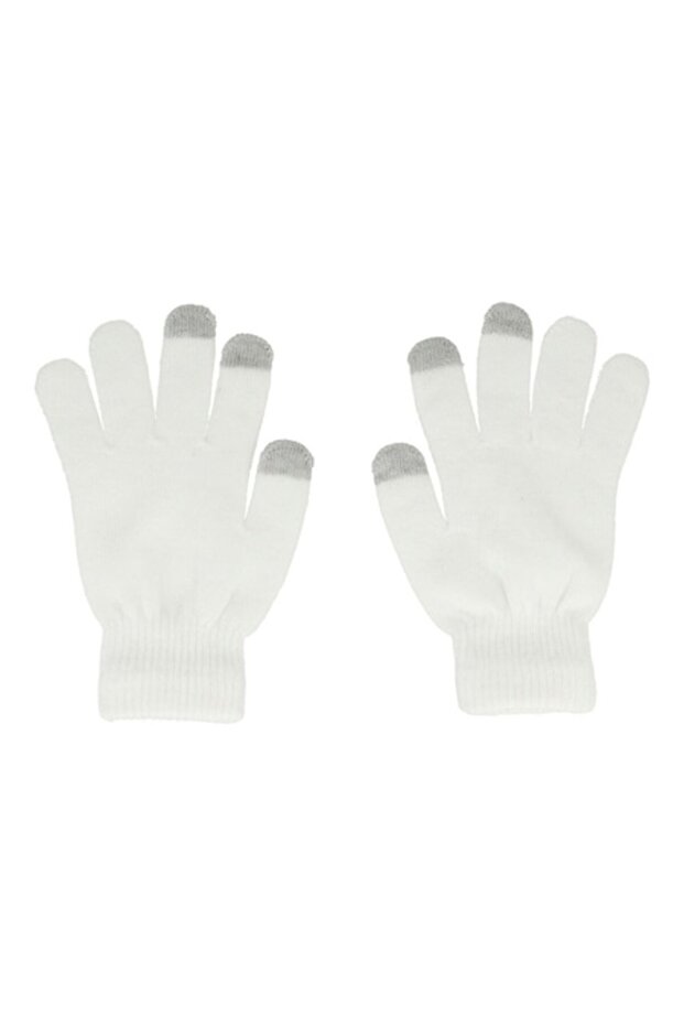 Warm Winter Gloves, All Day OptimForm, Touch Screen, Universal Size, White - 1