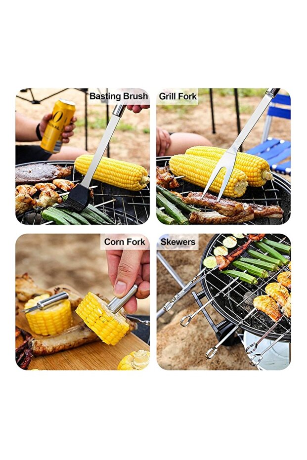 Set de 18 ustensile pentru grătar - 2