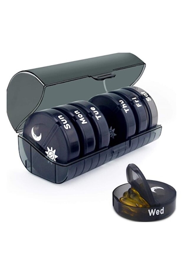 Medication Storage Box, 7 Days, 14 Compartments - 1