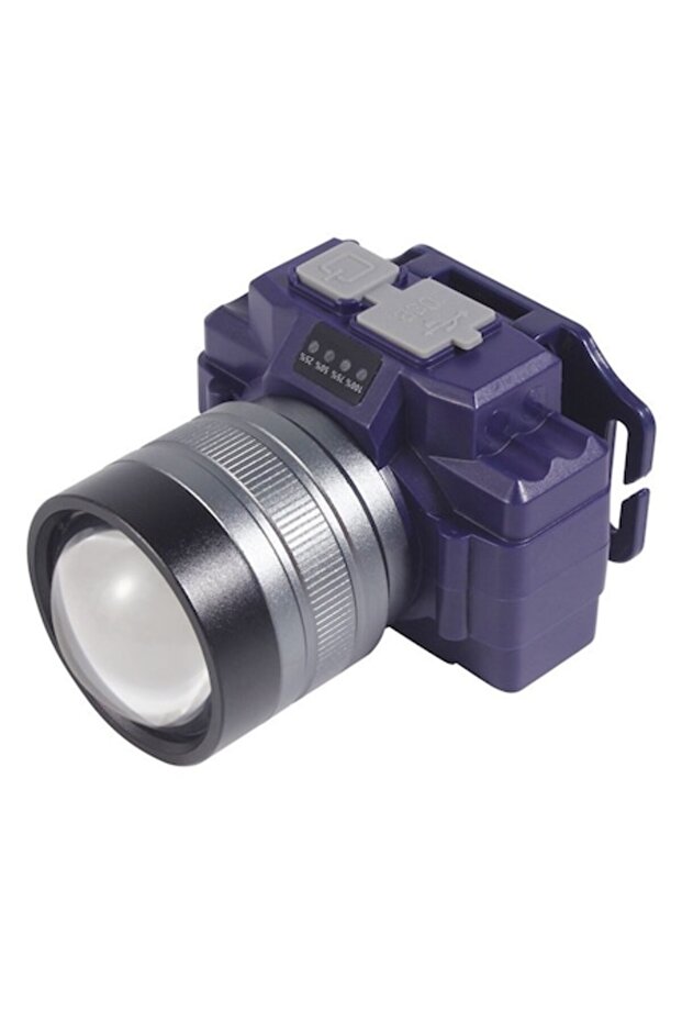 Optim Solution LED Headlamp, USB Rechargeable, Water Resistant, Blue - 1