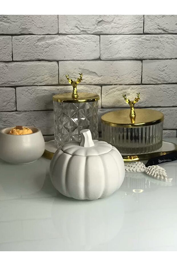 Kabak Formlu Kapaklı Dekoratif Obje 2 Adet – Takı & Şekerlik - 2