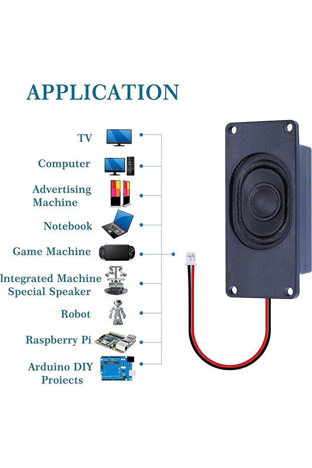 Speaker 3 Watt 8 Ohm Compatible with Arduino Motherboard, JST-PH2.0 Interface - 2
