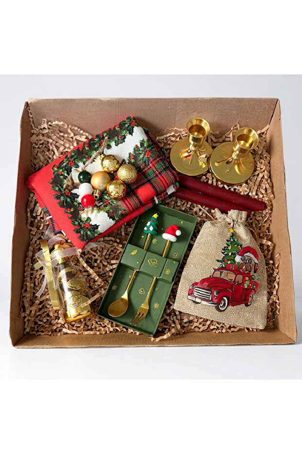 Yılbaşı Hediye Kutusu – Şamdanlı ve Sürpriz Dolu - 1