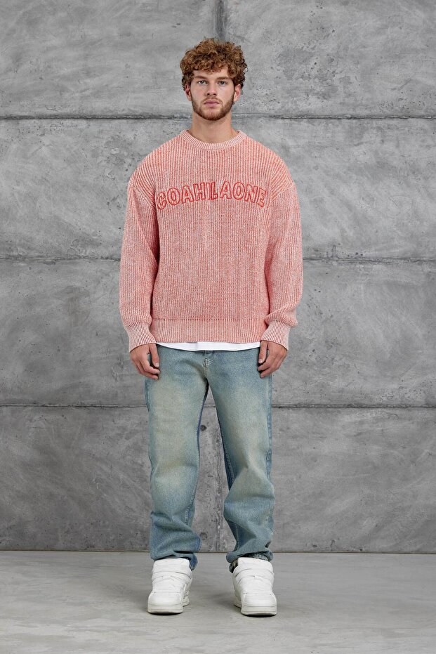 Turuncu Nmrc Örme Oversize Triko - 5