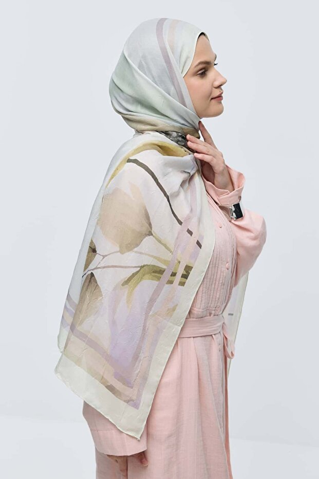 Eylül Desen Bambu Şal - 4