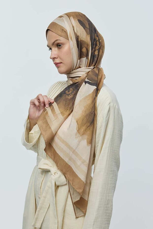 Eylül Desen Bambu Şal - 3