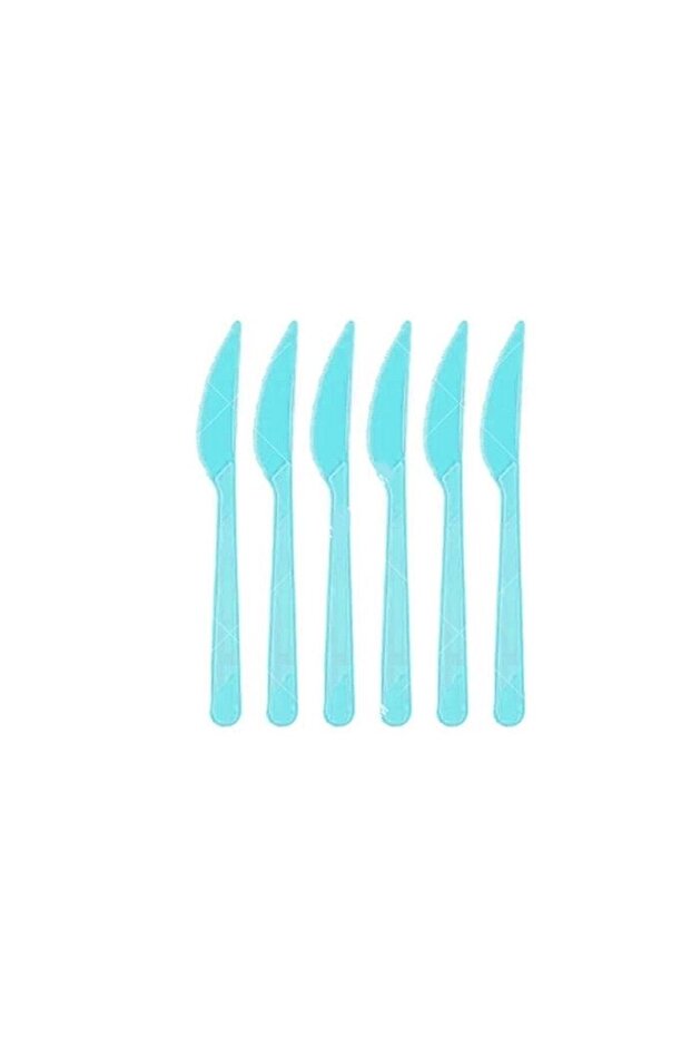 Plastic Knife Blue Color 25 Pcs