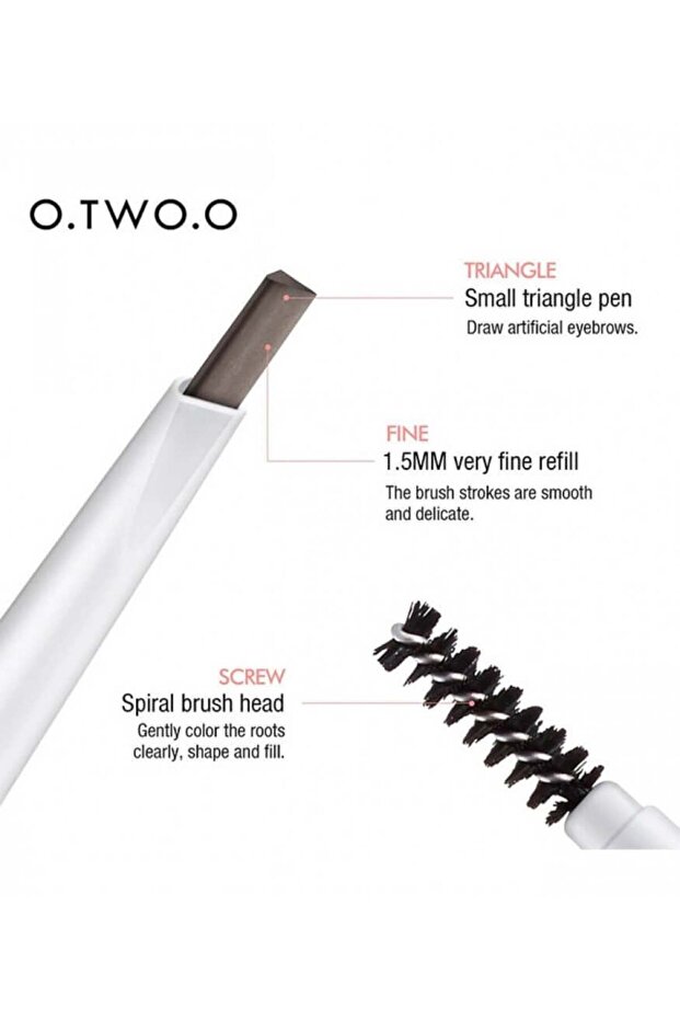 Automatic White Chisel Eyebrow Pencil - 02 - 2