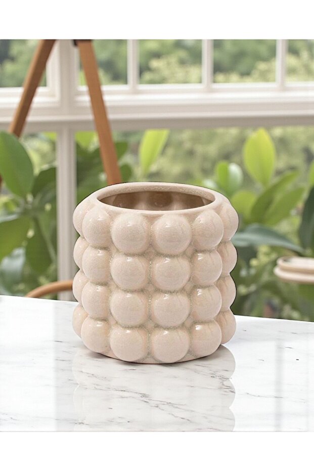 Bubble Seramik Vazo 10 cm - 2