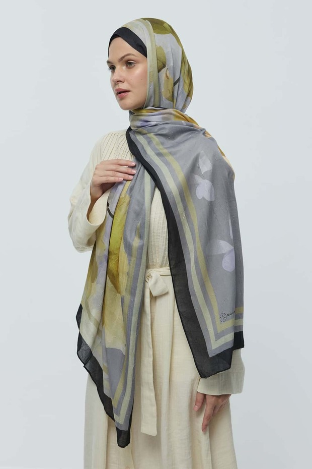 Eylül Desen Bambu Şal - 2