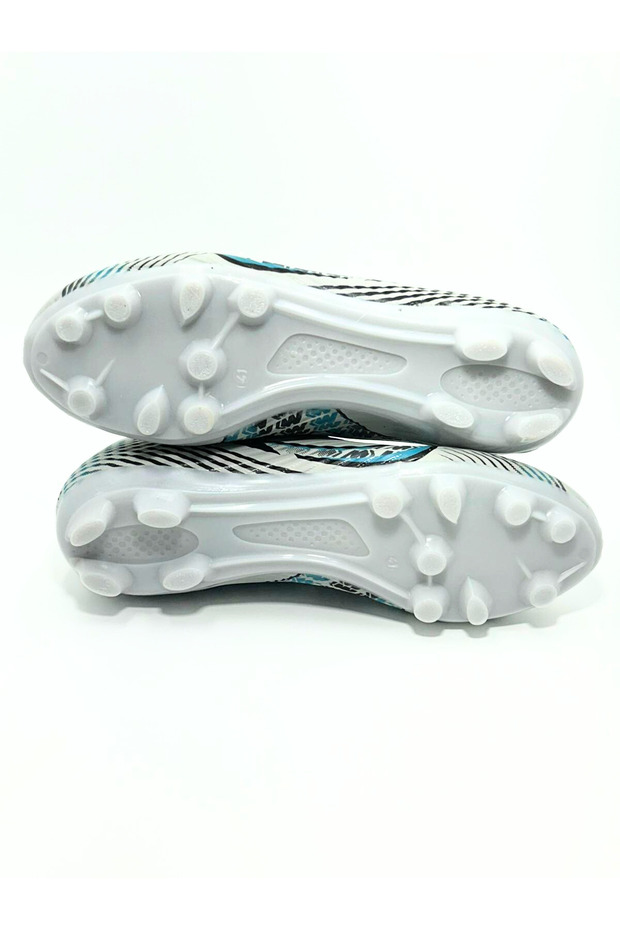 Мъжки сребърни нови цветни футболни/тревни обувки с връзки, гъвкави, за деца, младежи и възрастни (31-44) - 3