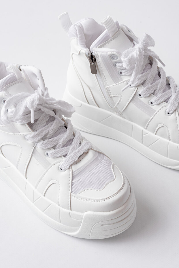 High Dora Kadın Sneaker Bot Beyaz - 3