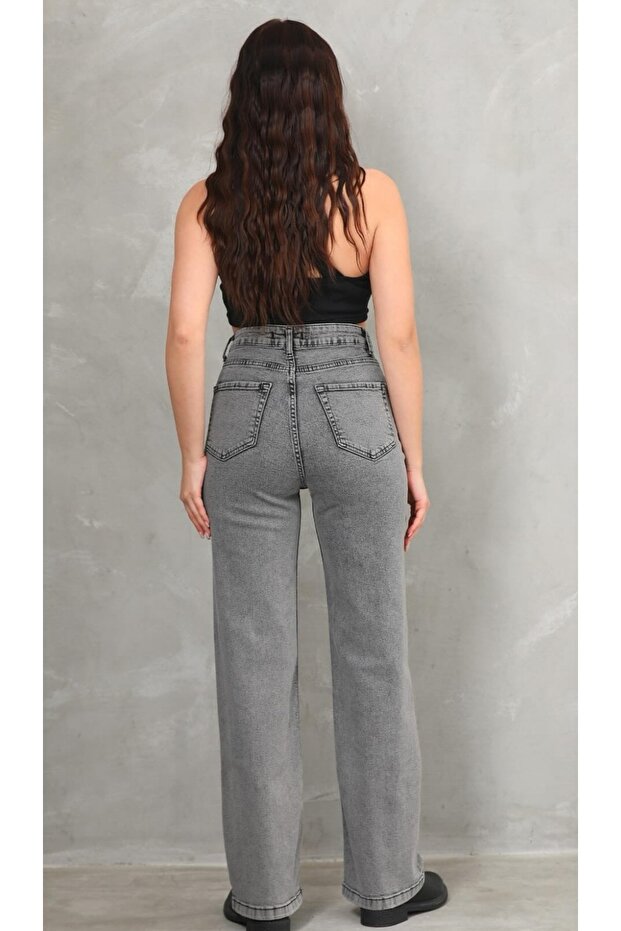 Φαρδύ τζιν παντελόνι Lycra Basic - 2