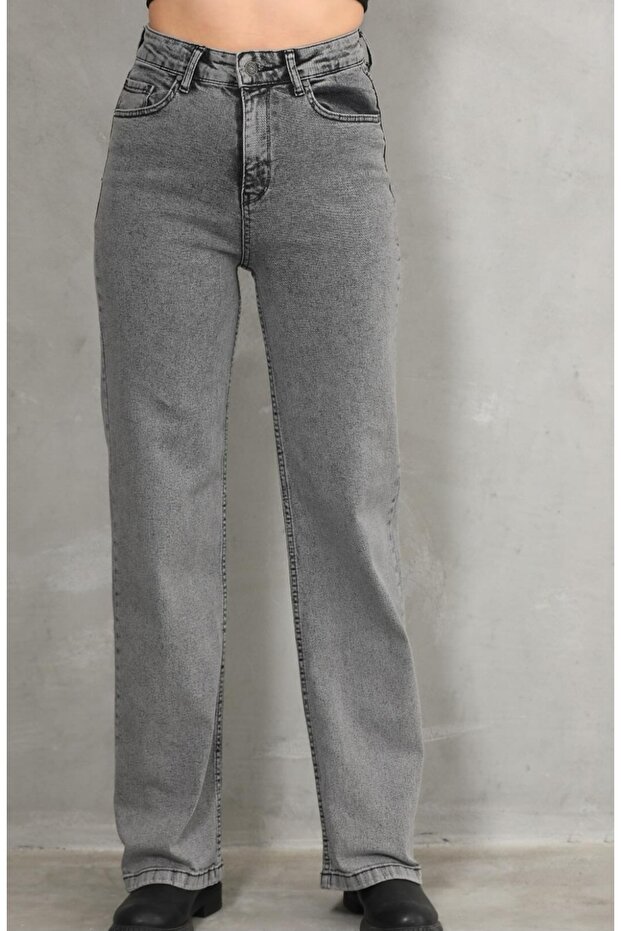 Φαρδύ τζιν παντελόνι Lycra Basic - 3