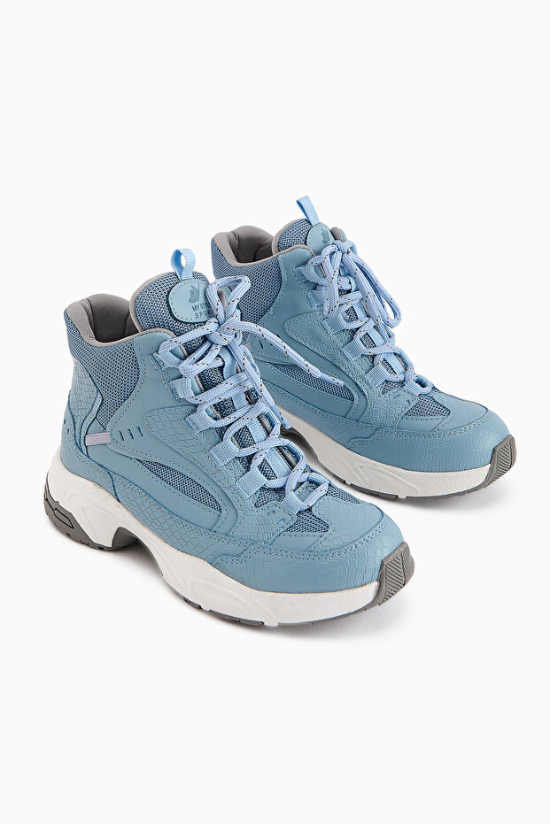 Nency Mavi Bağcıklı Kadın Spor Bot - 1