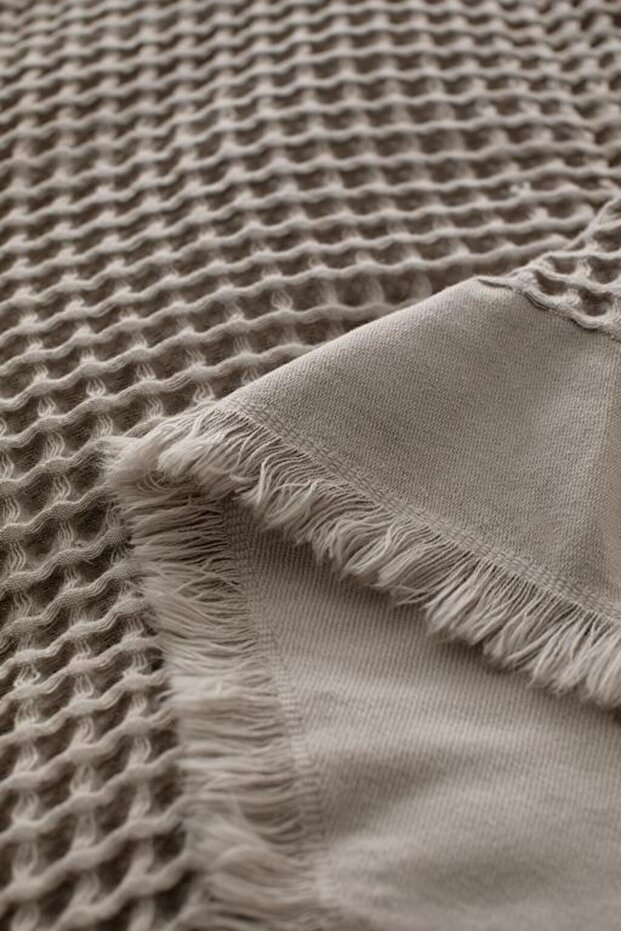 Yeni Sezon Beatrice Çift Kişilik Yatak Örtüsü - BEJ - 5