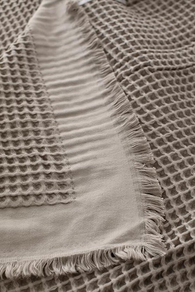 Yeni Sezon Beatrice Çift Kişilik Yatak Örtüsü - BEJ - 4