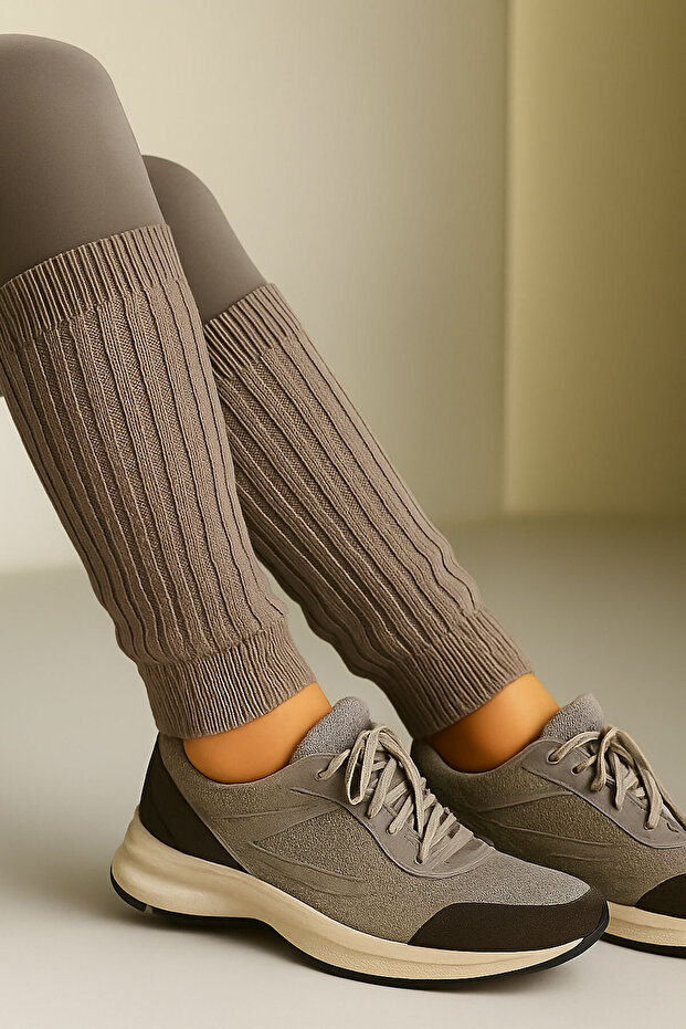 2 Adet Basic Kalın Pamuk Karışımlı Tozluk - 3