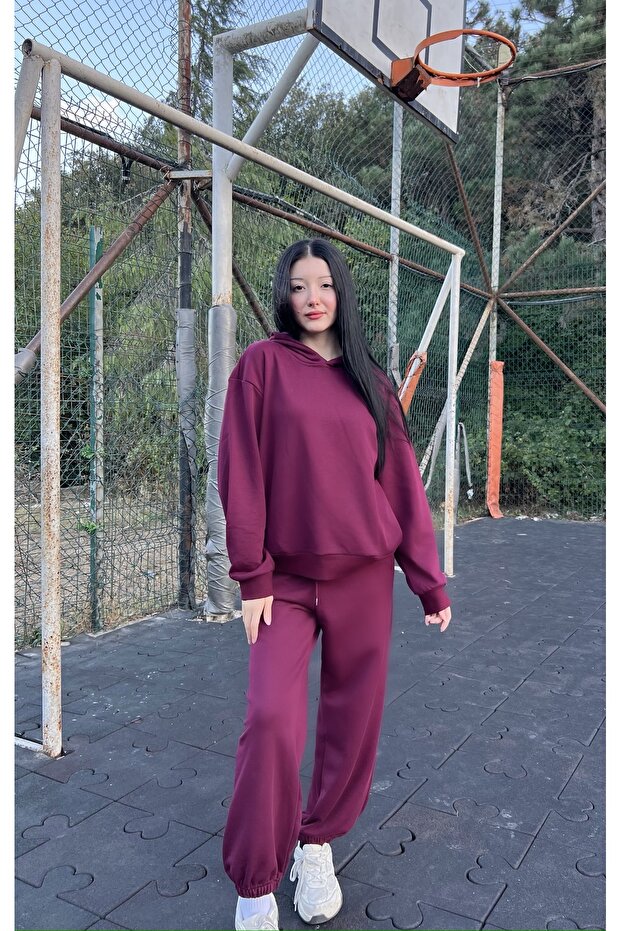 eşofman altı basic jogger pamuklu -kadın - 1